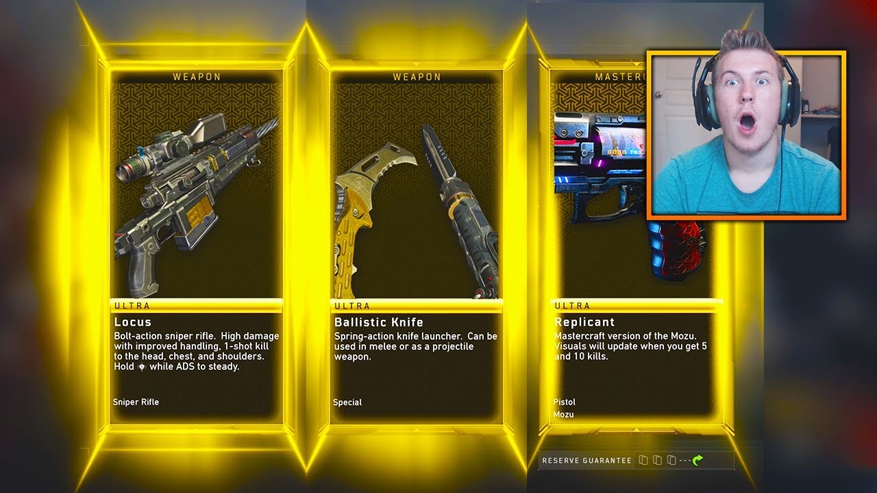 BRAND NEW WEAPONS! - HUGE BLACK OPS 4 RESERVE CASES OPENING!