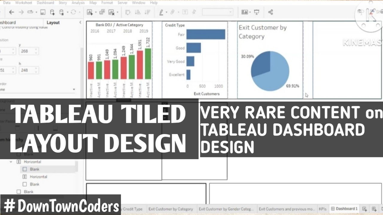 TILED LAYOUT IN TABLEAU EXPLAINED IN-DEPTH | CONTAINERS IN TABLEAU | VERY RARE CONTENT | DTC EXPERTS