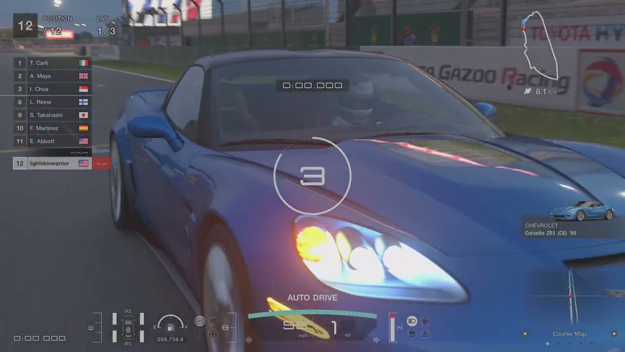 Corvette - One-Make / 24 Heures du Mans race / 2009 Chevrolet Corvette ZR1 (C6) | Gran Turismo 7 PS5
