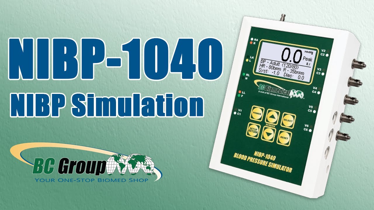 NIBP-1040 (Non-Invasive Blood Pressure Monitor): NIBP Simulation