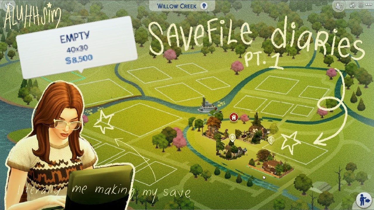 как создать файл сохранения Sims 4 с нуля!🗺️🏠🍊The Sims 4: файл сохранения дневников 1