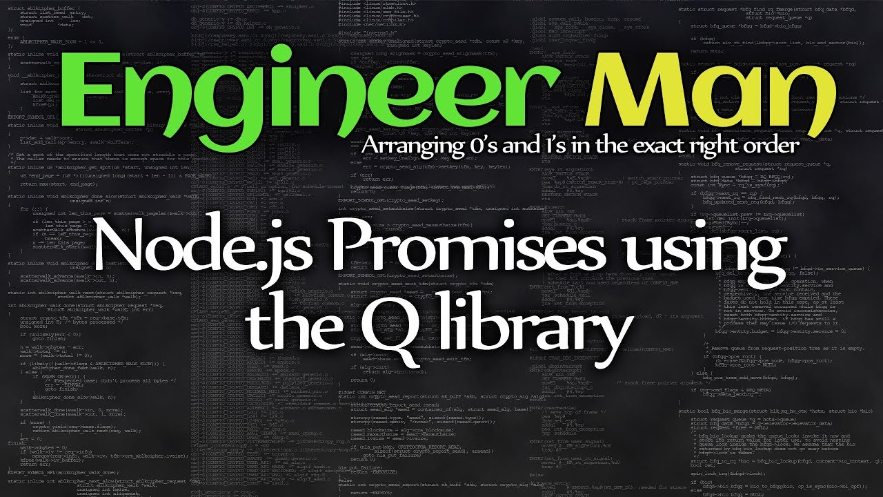 Node.js Promises using the Q library