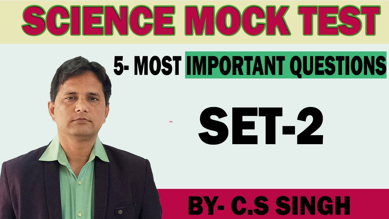 Set - 2 | Science Mock Test | Group-D 5 Most Important Questions | C.S Singh | Career Bridge App