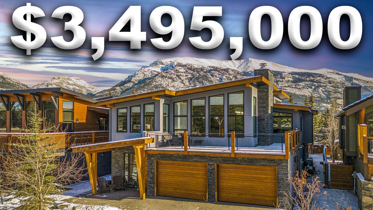 LUXURY HOME TOUR - Inside this MODERN $3.5 million dollar MOUNTAIN home located in Canmore | Canada