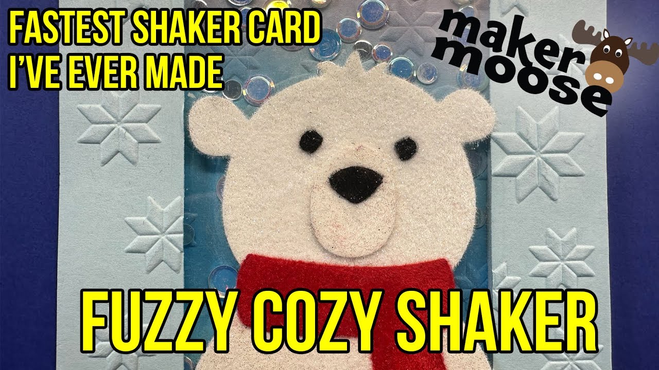 Cozy Bear Shaker Card (Simple Shaker in Less Than an Hour)