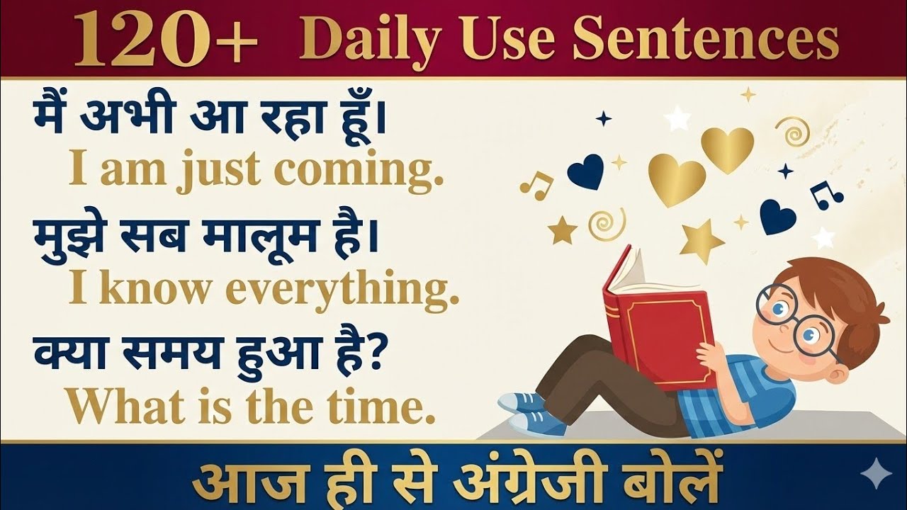 Daily English Speaking Conversation | Easy English for Beginners | Hindi Meaning 4