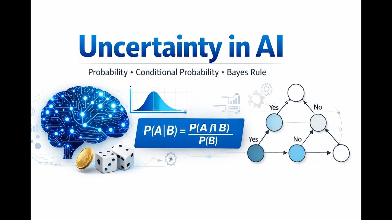 Uncertainty in AI | Probability, Conditional Probability & Bayes Rule (With Examples)