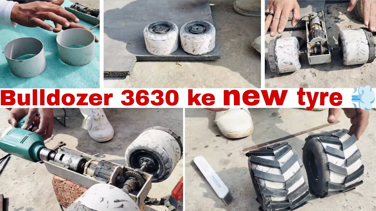 Bulldozer 3630 ke new tyre ready kar diye ❤️‍🔥
