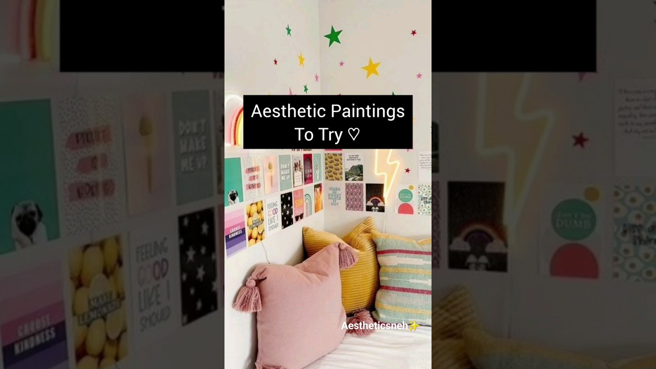aesthetic paintings to try ♡ #painting #paintingideas #shorts #aesthetic #fyp #paintingtutorial