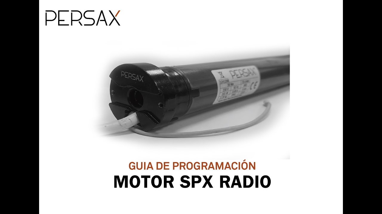Programación de motor Persax SPX RADIO P24