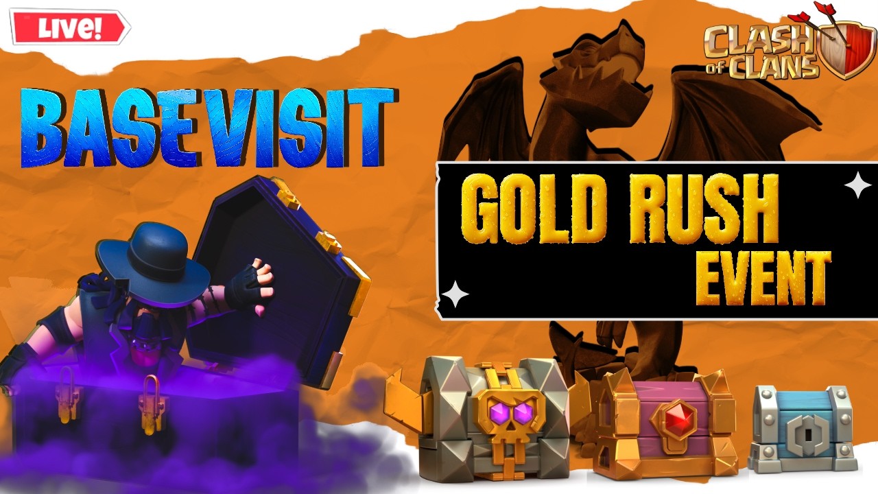 🔴LIVE || தமிழ் || BASE VIST🔥|| CLAN RUSH EVENT ☠️ || #clashofclans #tamil #coclive