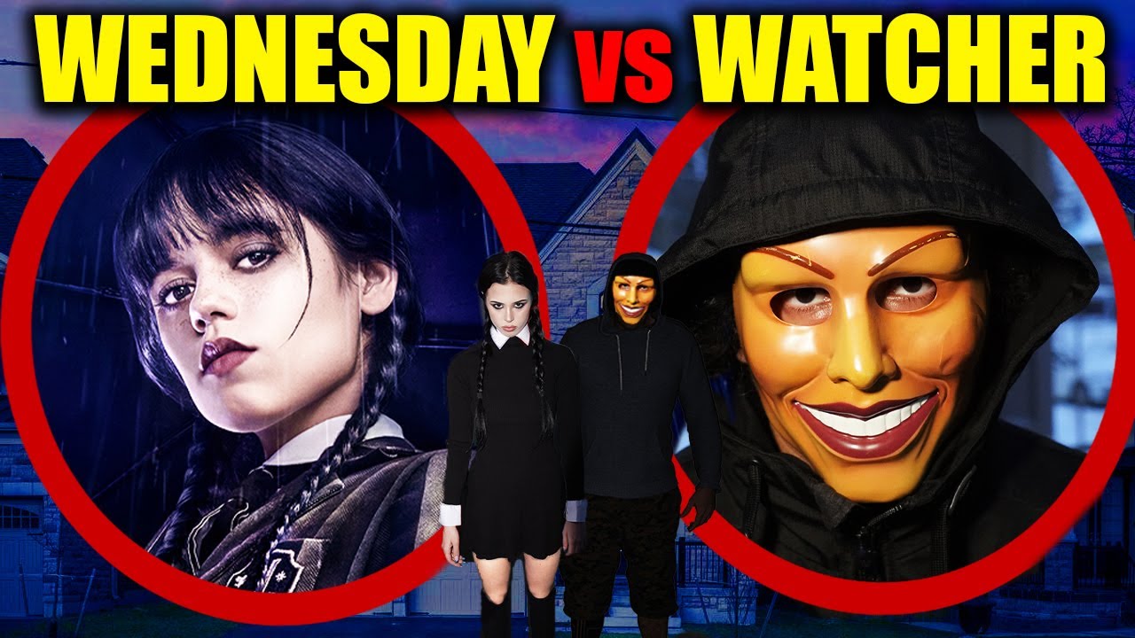 if you see WEDNESDAY ADDAMS vs THE WATCHER in real life, RUN! (Stromedy's girlfriend!)