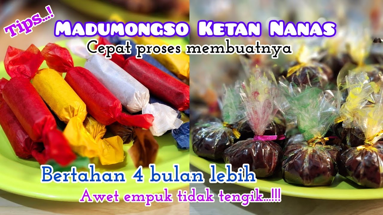 Tips madu mongso ketan nanas awet empuk dan tidak tengik 4 bulan lebih #madumongso #madumongsonanas