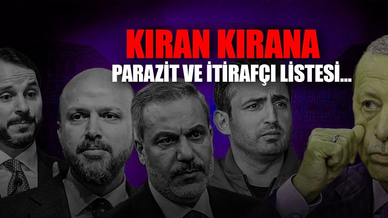 Kapıya Bıraktı! Erdoğan ve AKP'nin itiraf&ccedil;ı-parazit listesi...