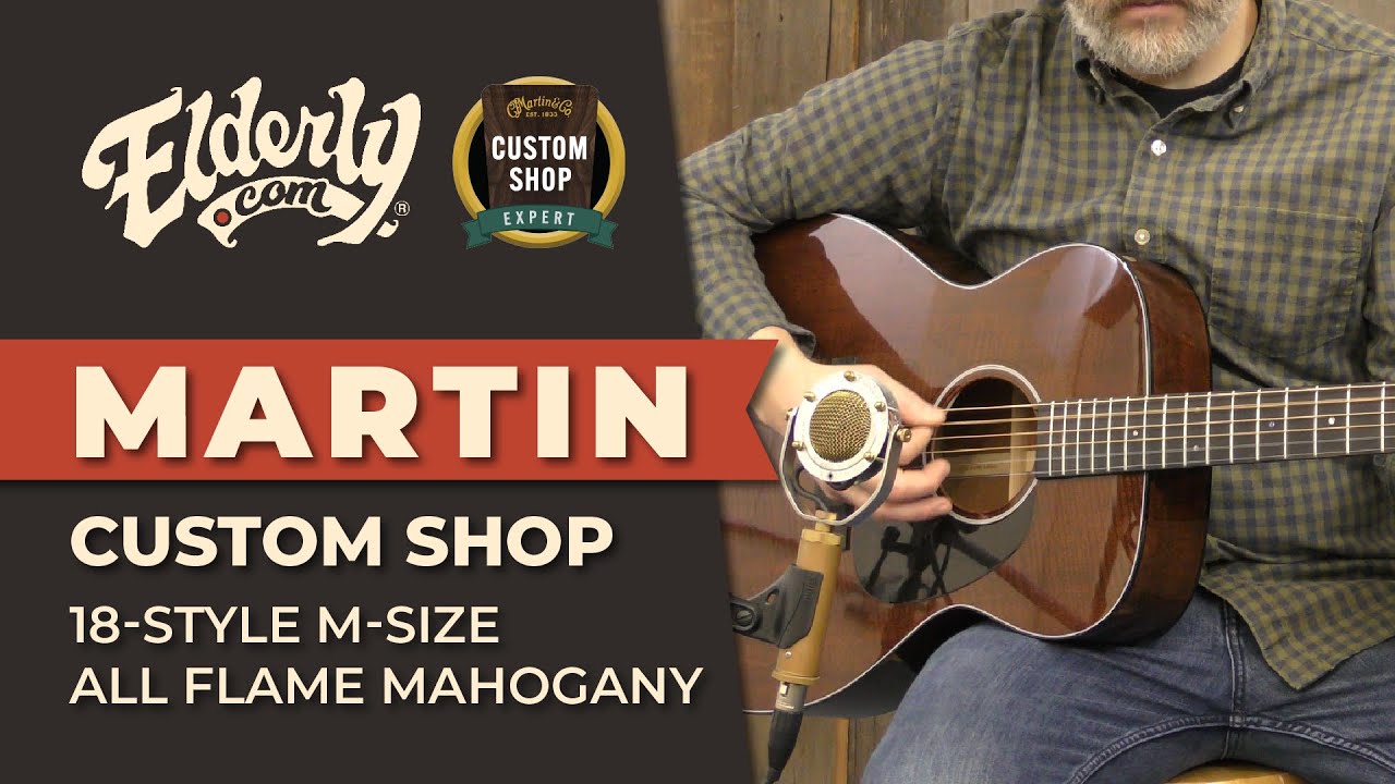 Recent Arrival at Elderly Instruments | Martin Custom Shop 18-Style M-Size Acoustic Guitar
