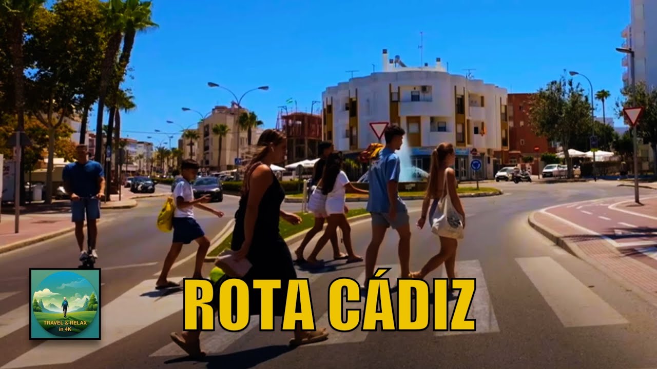 🚗📹 Drive Through Rota Cadiz Spain Andalucia Hood Mount 4K