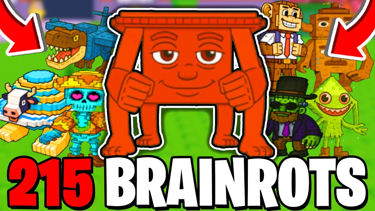 Как получить всех 215 мозгов в Find The Brainrot! Roblox
