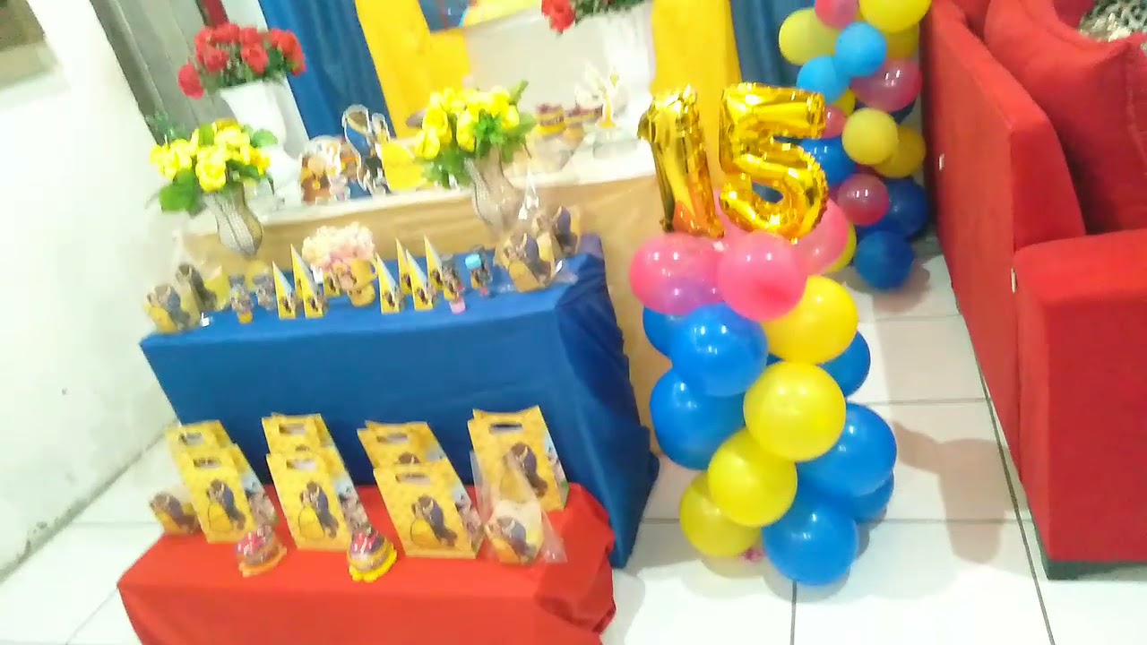 DECORAÇÃO SIMPLES DA BELA E A FERA - Josy e Enyd