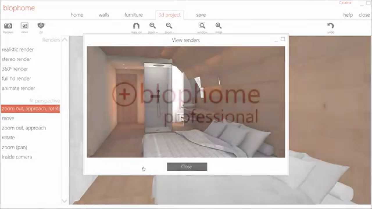 Blophome Professional: inserting an architectural element