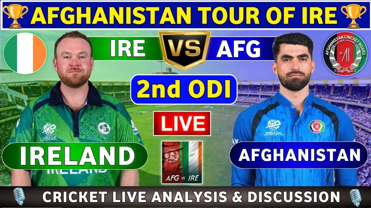 Ireland vs Afghanistan, 2nd ODI Live Match Analysis & Discussion AFG vs IRE 2nd ODI Match