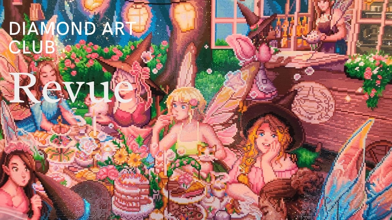 Revue du diamond painting The Tea Party de @diamondartclub et rangement des diamants