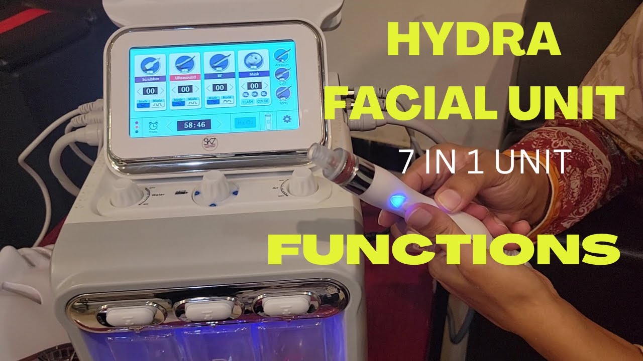 HYDRA FACIAL UNIT (7 IN 1) FUNCTIONS