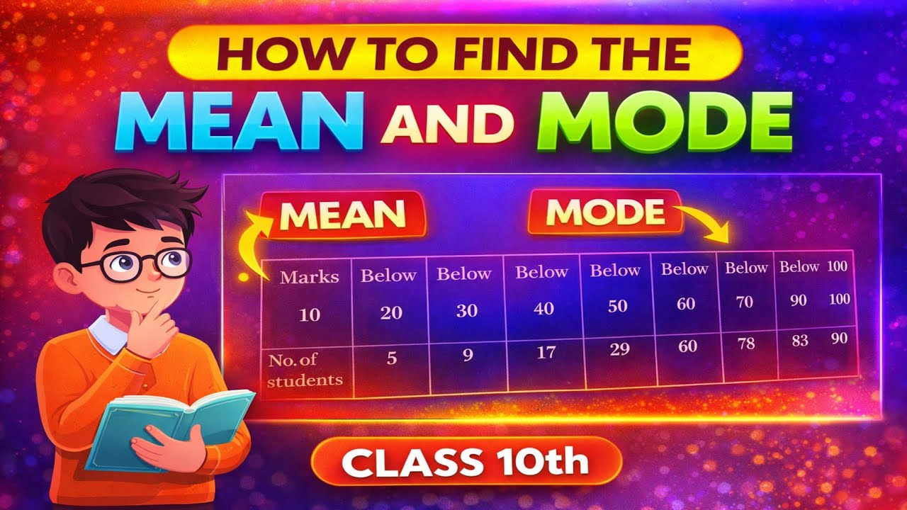 Find the mean and mode of the following data || Statistics || #statistics #maths #10th #important