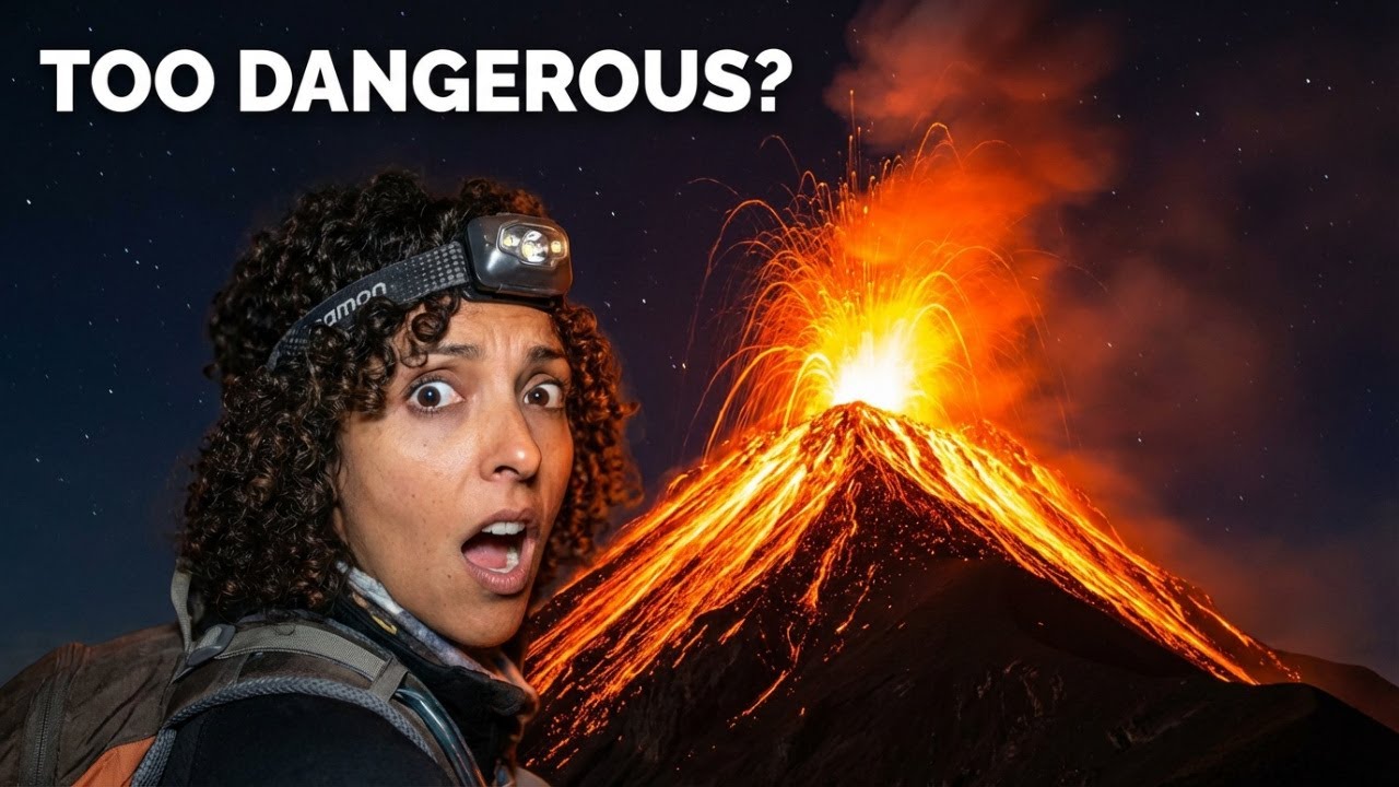 Hiking one of The Most Active Volcanoes in the World! #Fuego #Acatenango #Guatemala