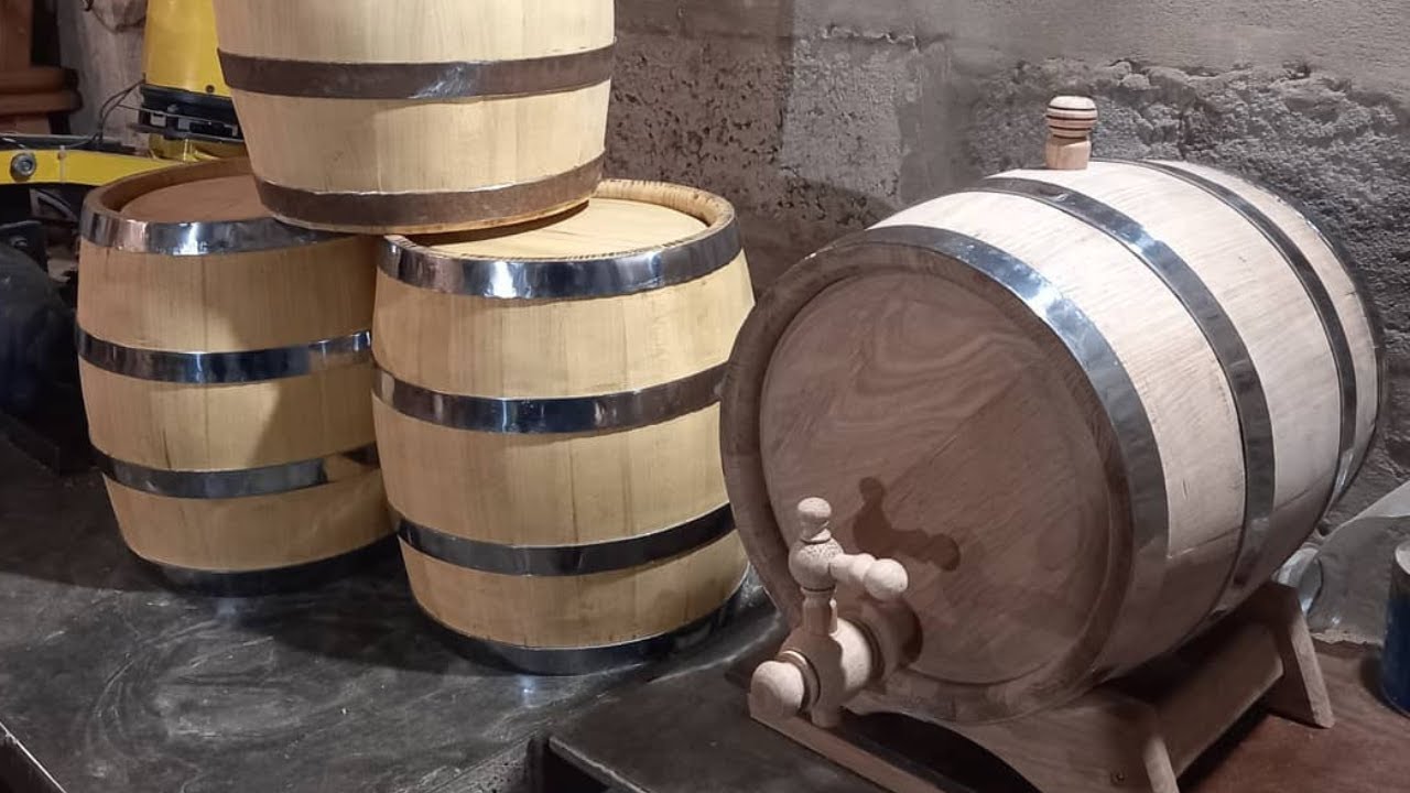 A Whiskey Barrel DIY | How to Make a Wooden Barrel in the Garage