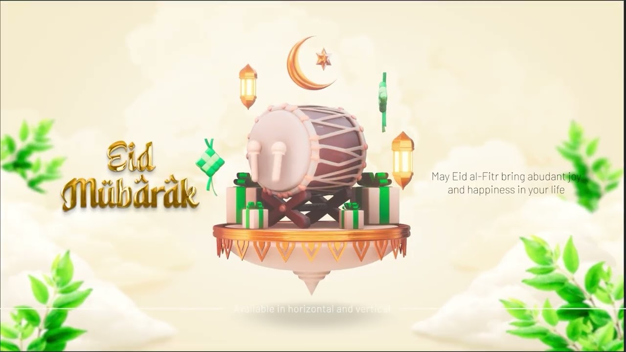 Eid Mubarak Opener Intro Animation - After Effects Template