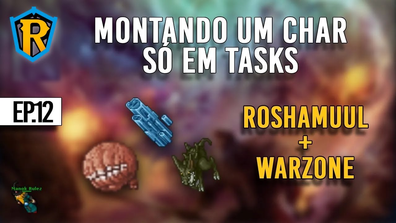 Ep:12 - Montando char do ZERO só nas tasks do Rubinot.