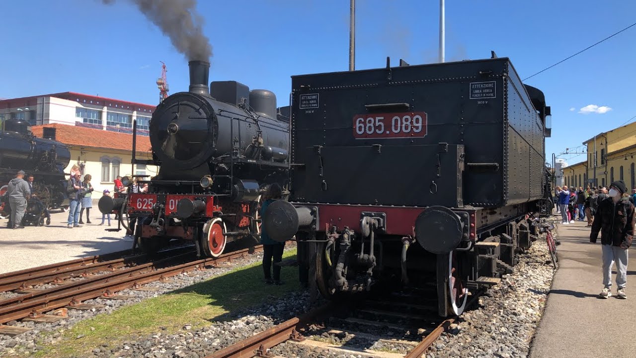 PORTE APERTE AL DEPOSITO FERROVIARIO DI PISTOIA: LOCOMOTIVE A VAPORE E TRENI STORICI!