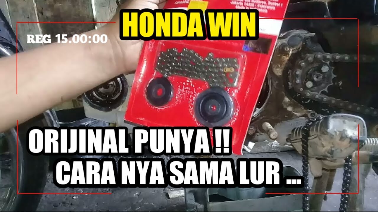 cara pasang rantai keteng honda win-cara yang sama#herdiktutor