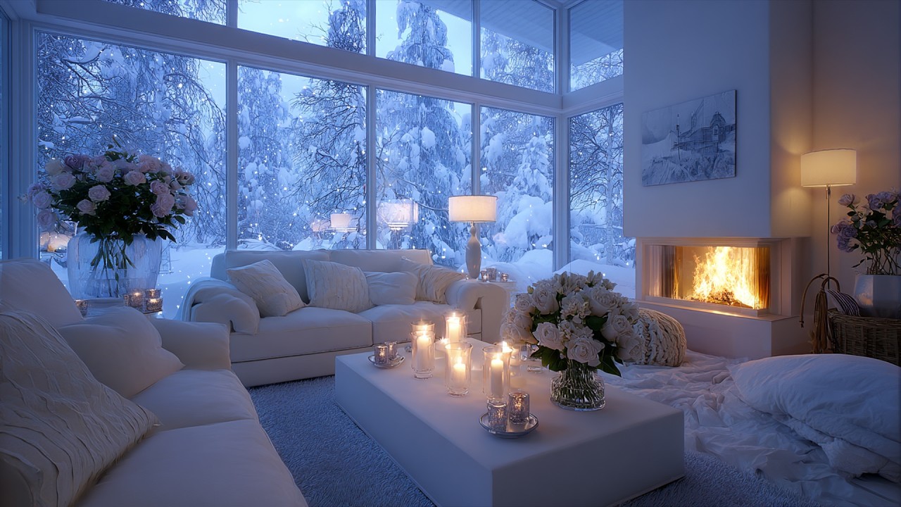 Calm Winter Piano ❄️ Slow Gentle Melodies Creating a Peaceful Focus Atmosphere