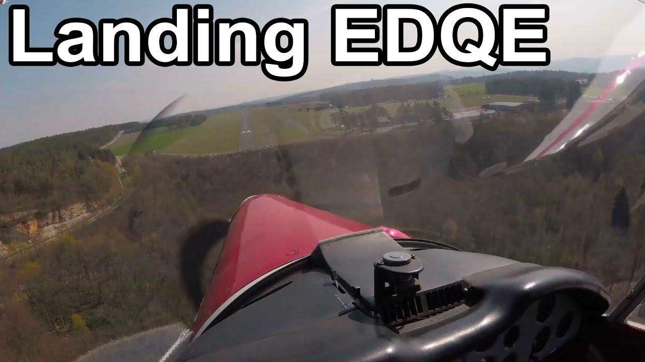 Landing in Burg Feuerstein, Germany (EDQE)