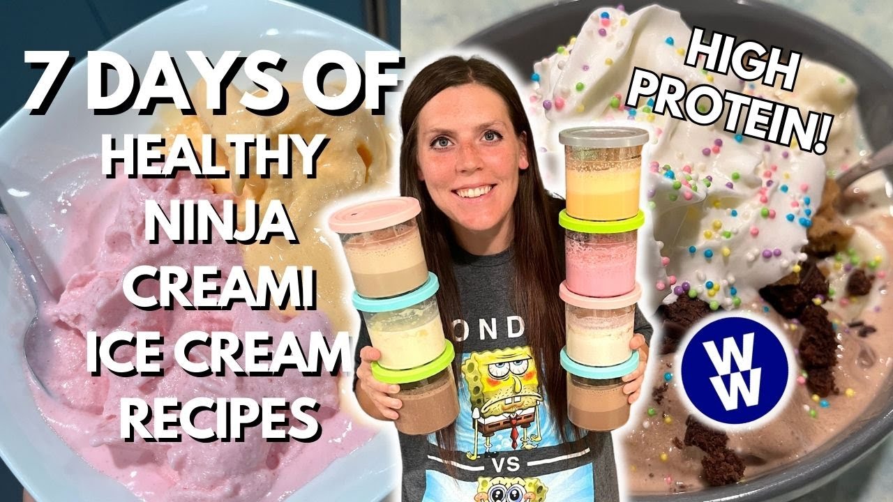 7 HEALTHY Ninja Creami Ice Cream Recipes/Taste Test | Weightwatchers | ACTUALLY the BEST ones YET!!