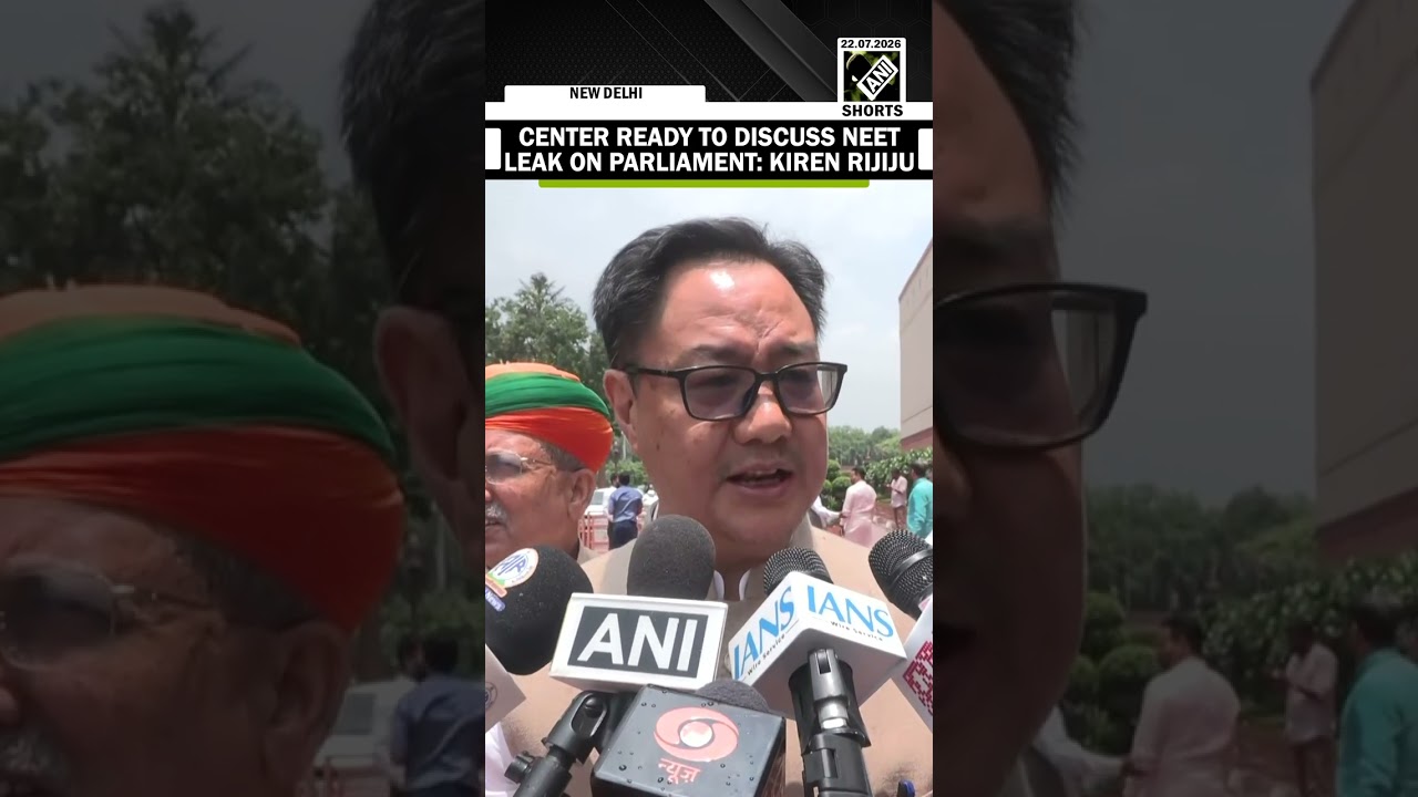 Centre fully prepared to discuss NEET paper leak in Parliament, says Union Minister Kiren Rijiju