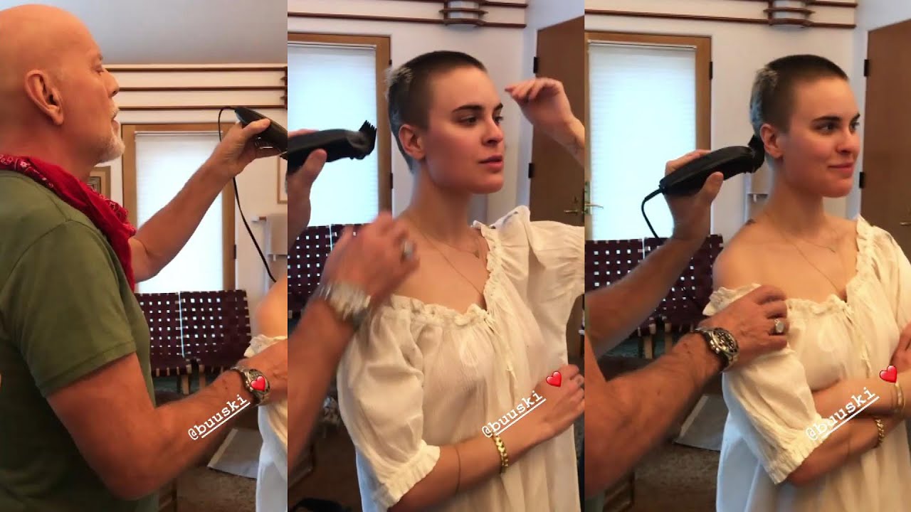 Watch Bruce Willis SHAVE His Daughter’s Head!