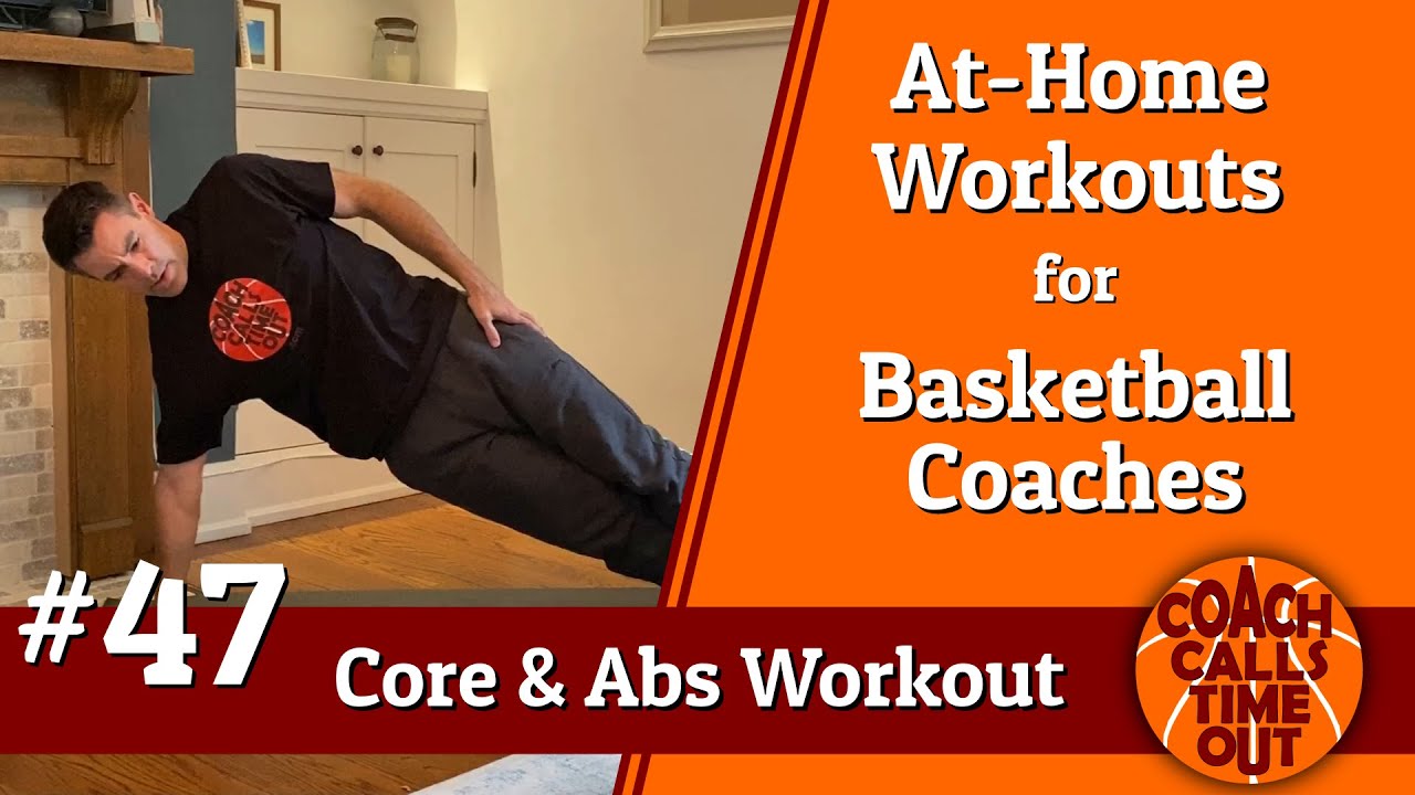Amazing No Sit up HIIT Core Workout for Basketball Coaches (no equipment).
