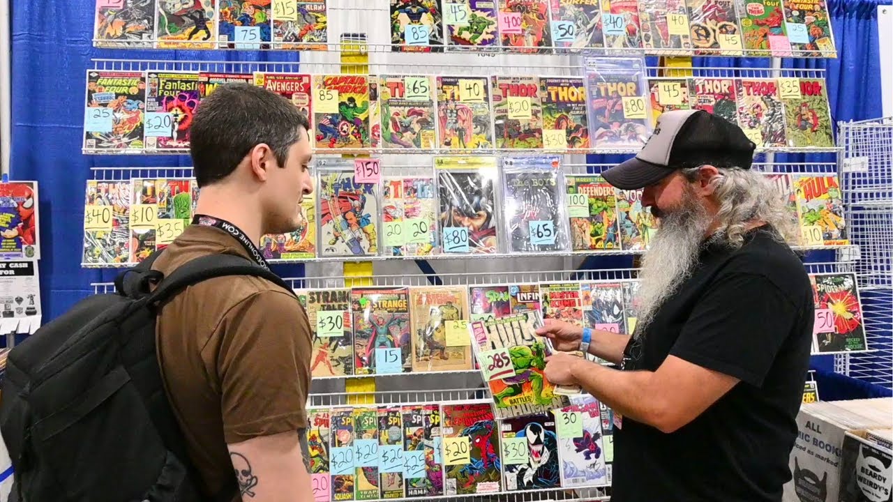 Buying Expensive Comic Books & Magazines for our Personal Collection at Heroes Con 2025