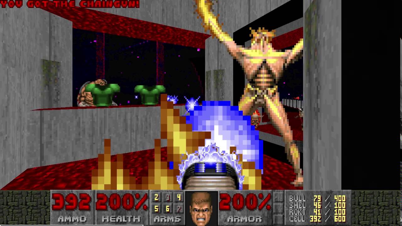 Doom 2: 50 Shades of Graytall: Map12 UV Max in 