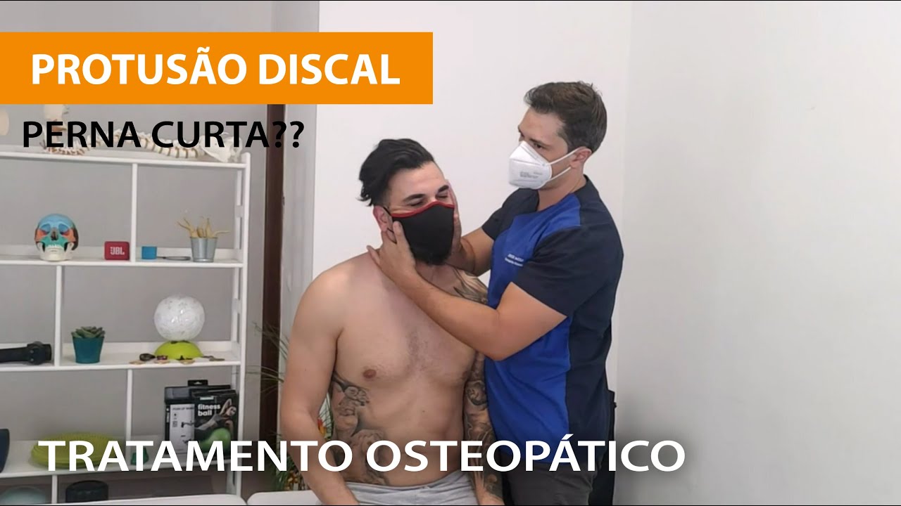 OSTEOPATIA na Protusão Discal e PERNA CURTA *Manipulações Vertebrais* | Osteopata Montijo