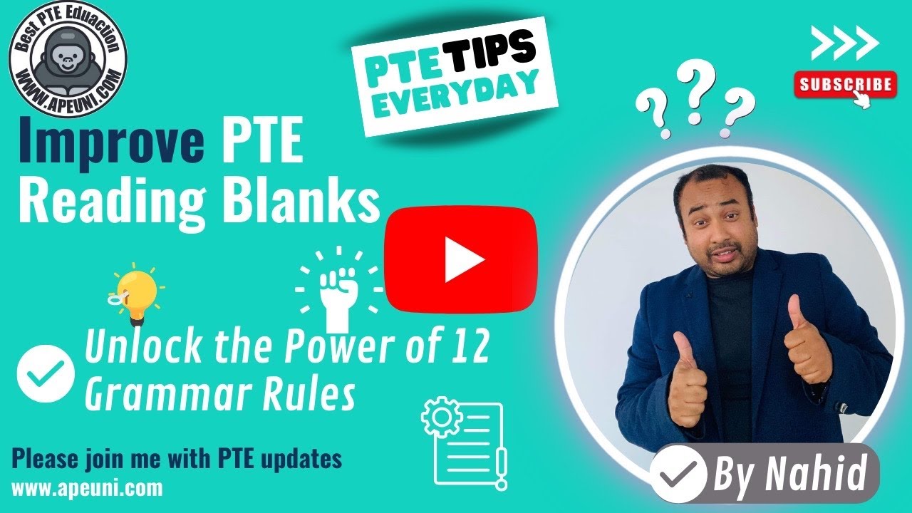PTE Reading Fill in the Blanks (Drag) - Class version strategies by APEUni