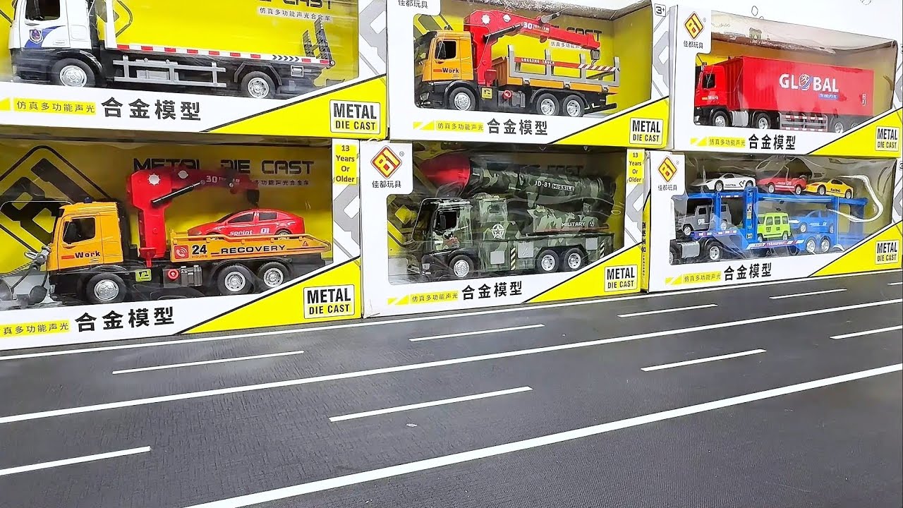 Satisfying With Miniature Truck Unboxing | Diecast Truck Review | Diecast Model Truck
