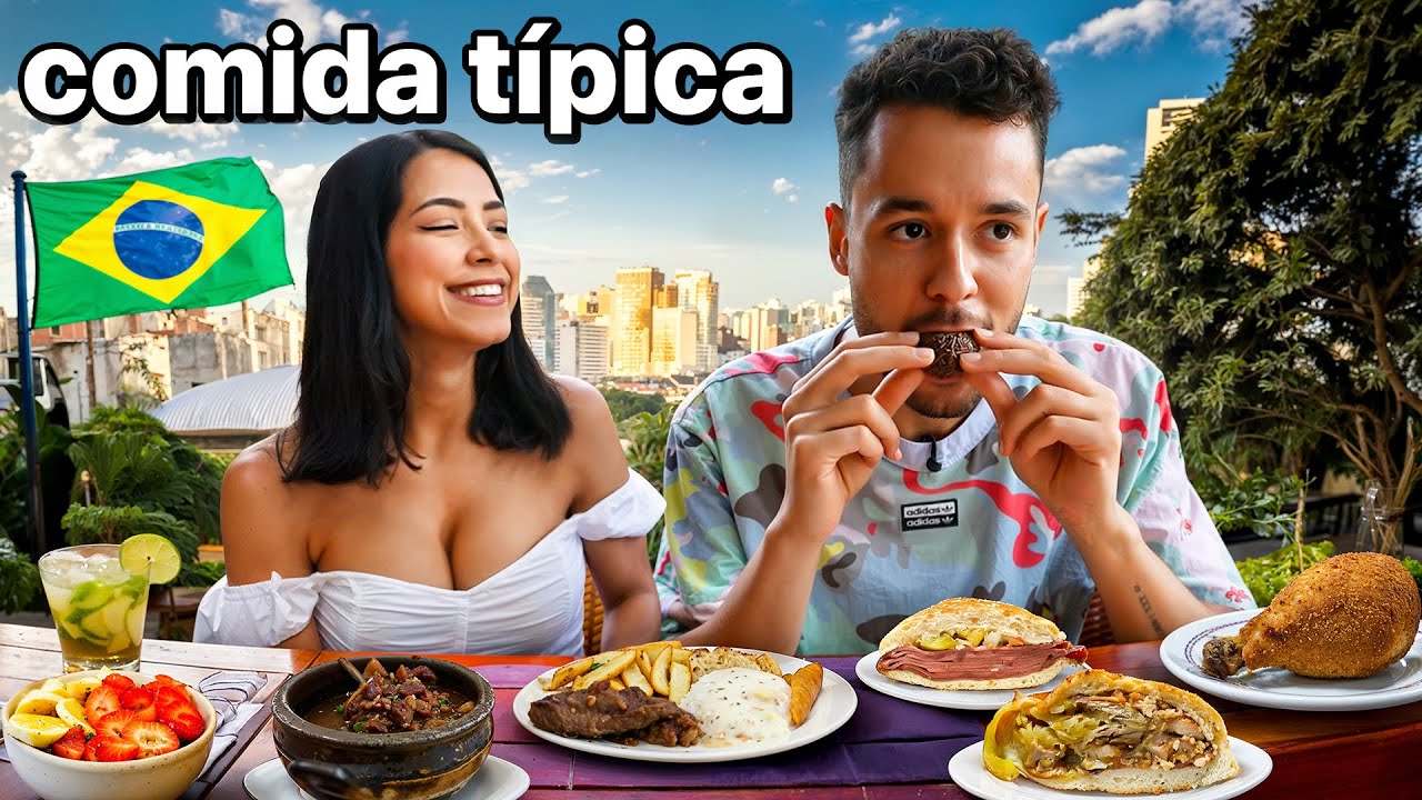 PROBANDO COMIDA TÍPICA BRASILEÑA 🇧🇷