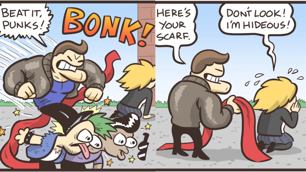 Jock's Father tells his story [Nerd and Jock comics]
