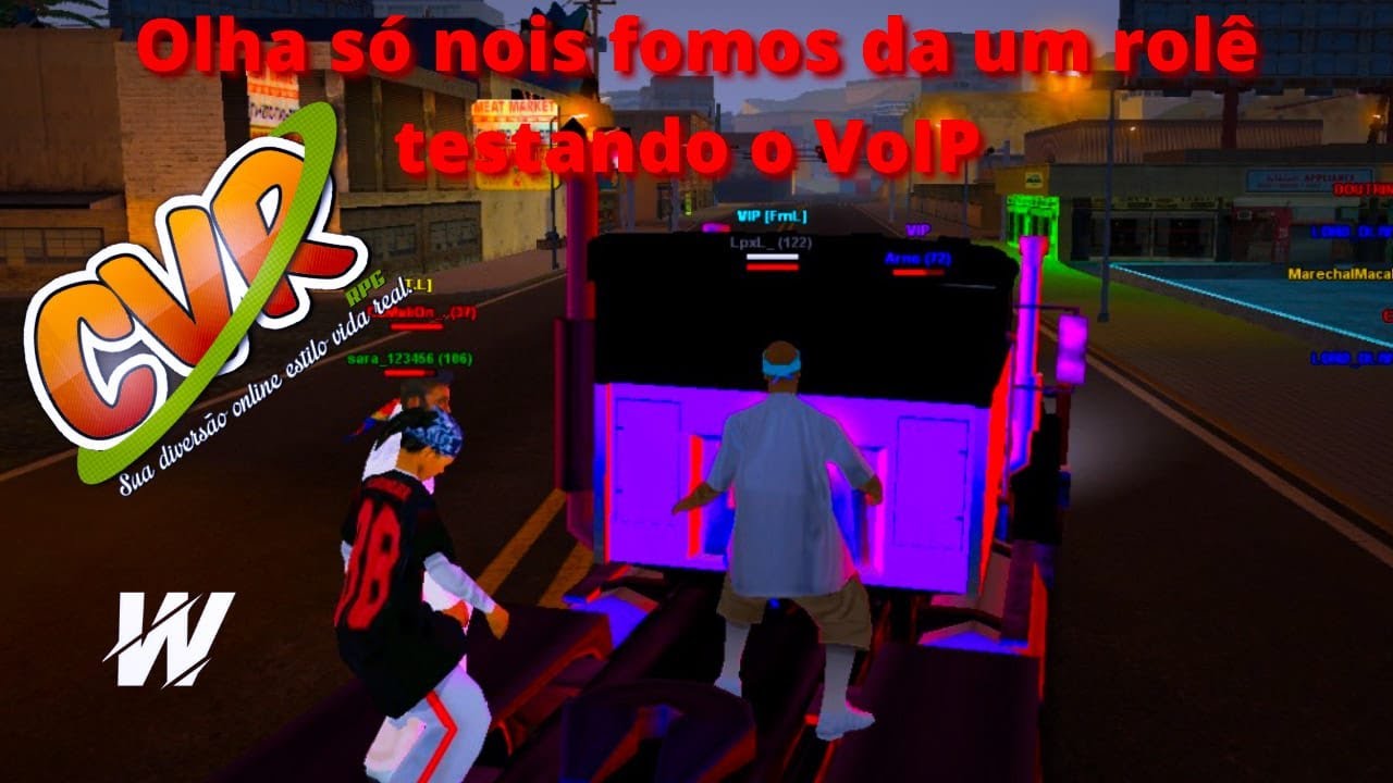 CIDADE VIDA REAL - FOMOS DA UM ROLE E TESTAMOS O VOIP😱 - #iWillian. #cvr #samp #loskatchorros