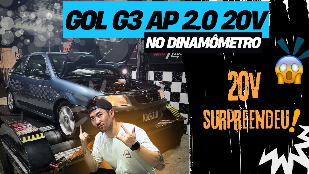 Levamos o Gol G3 2.0 20V no Dinamômetro, e a potência surpreendeu!!!
