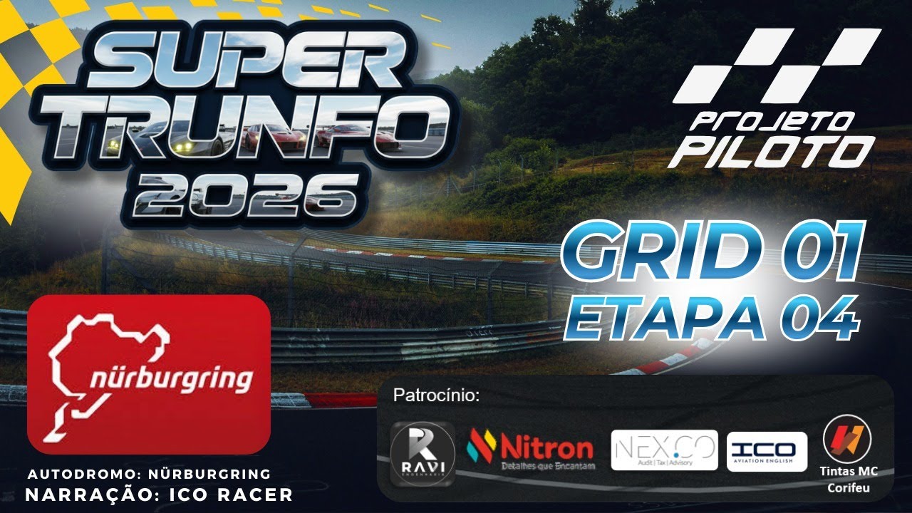 Super Trunfo 2026 | Grid 1 | Etapa 4 | Nürburgring
