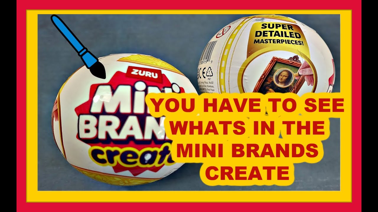 MINI BRANDS CREATE .  COME SEE WHATS INSIDE THESE ARTSY BLIND BAGS